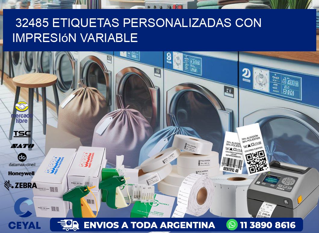 32485 etiquetas personalizadas con impresión variable