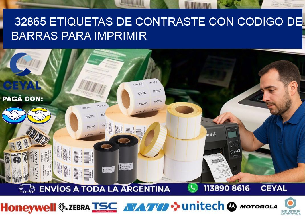32865 etiquetas de contraste con codigo de barras para imprimir