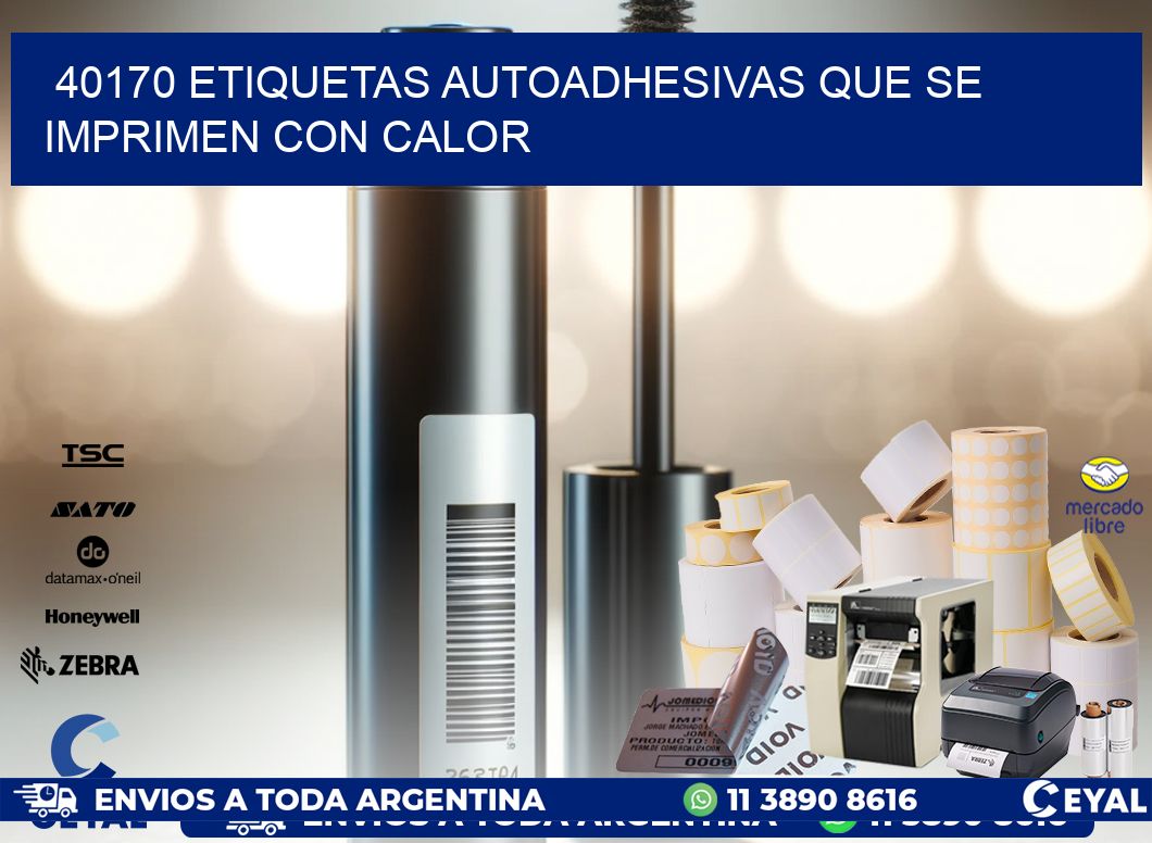 40170 etiquetas autoadhesivas que se imprimen con calor