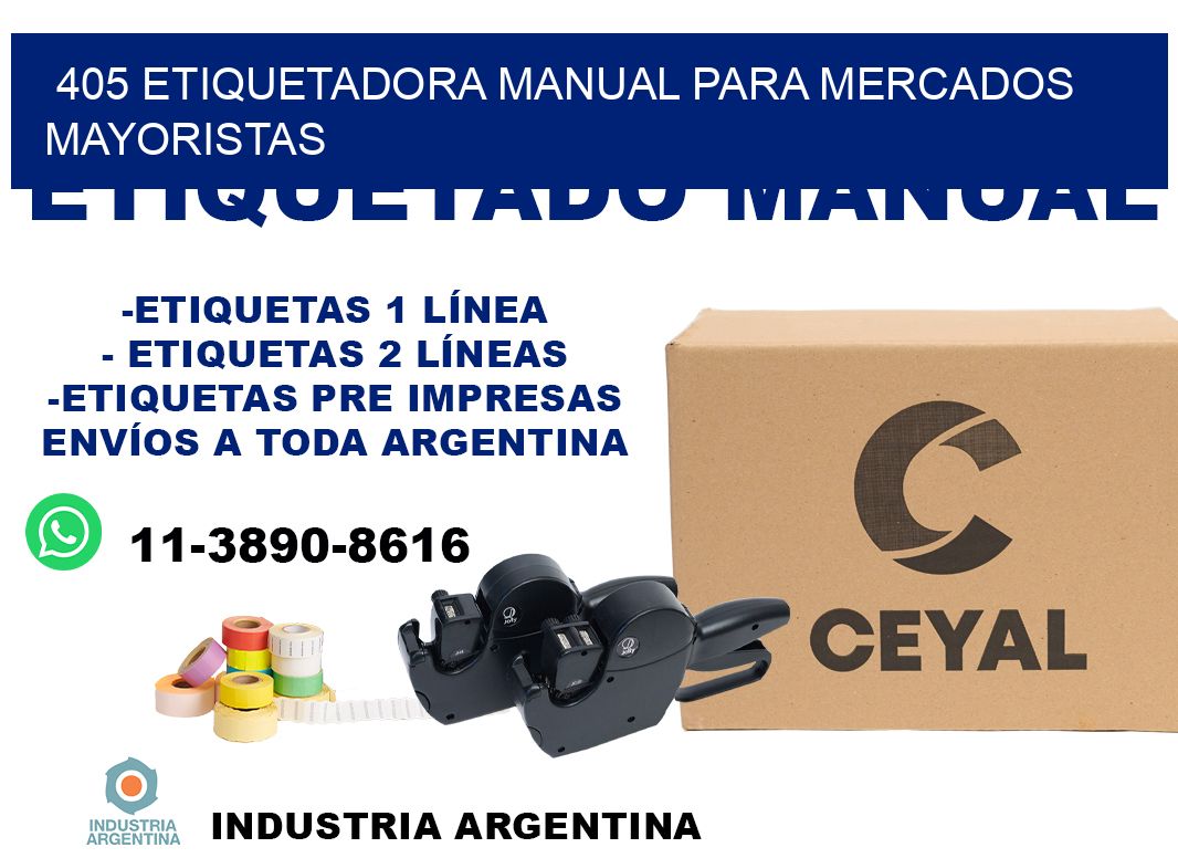405 etiquetadora manual para mercados mayoristas