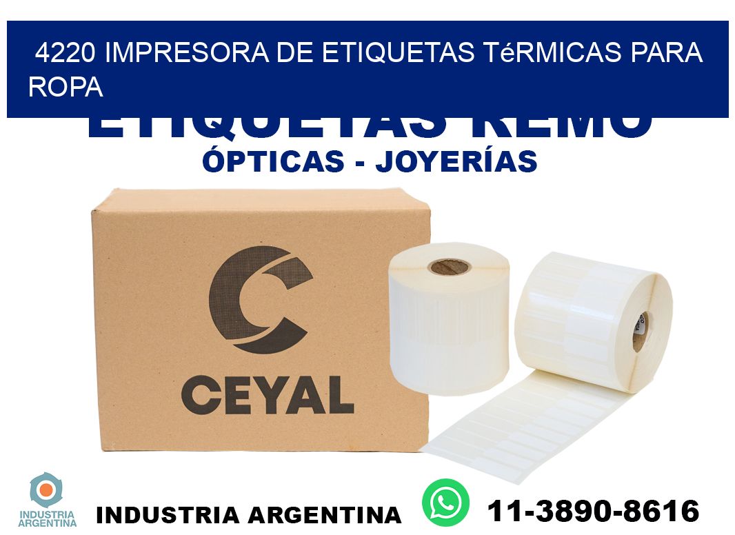 4220 impresora de etiquetas térmicas para ropa