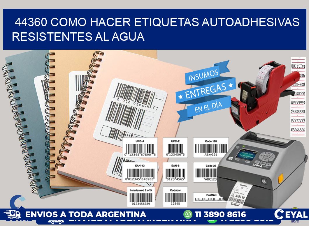 44360 Como hacer etiquetas autoadhesivas resistentes al agua