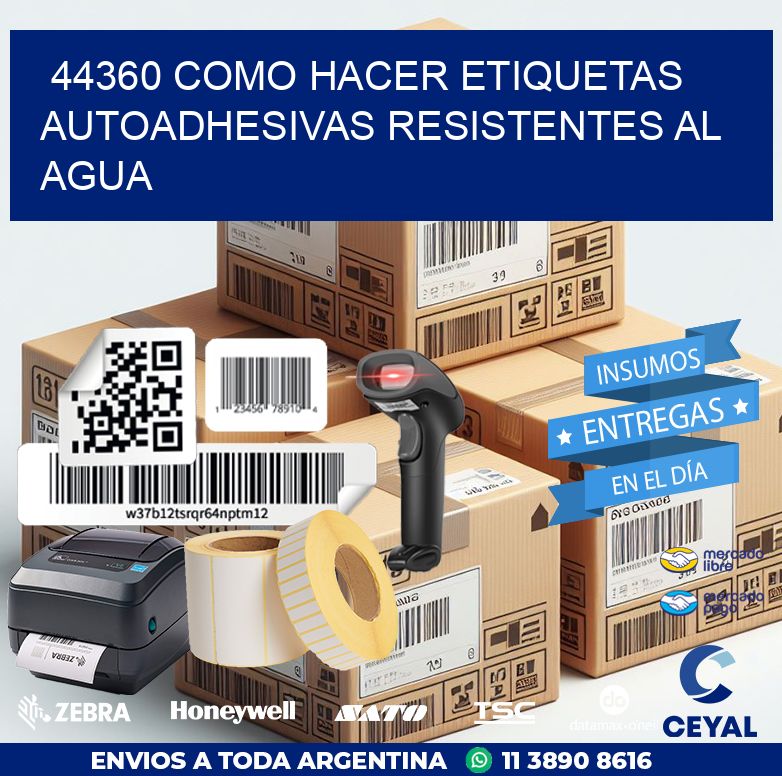 44360 Como hacer etiquetas autoadhesivas resistentes al agua
