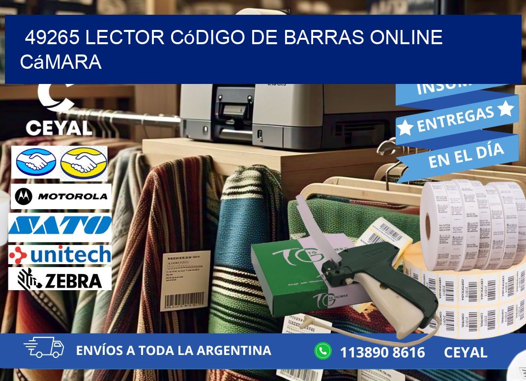 49265 Lector código de barras online cámara