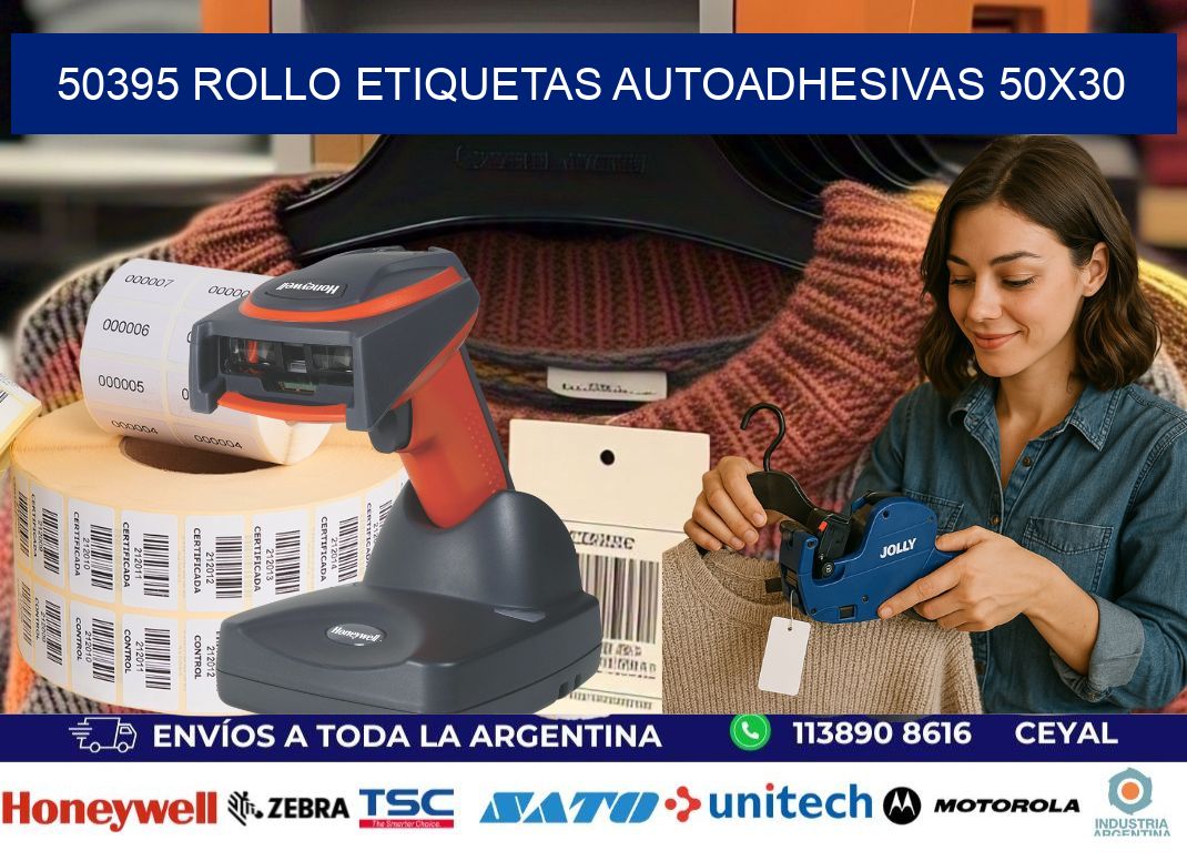 50395 Rollo Etiquetas autoadhesivas 50x30
