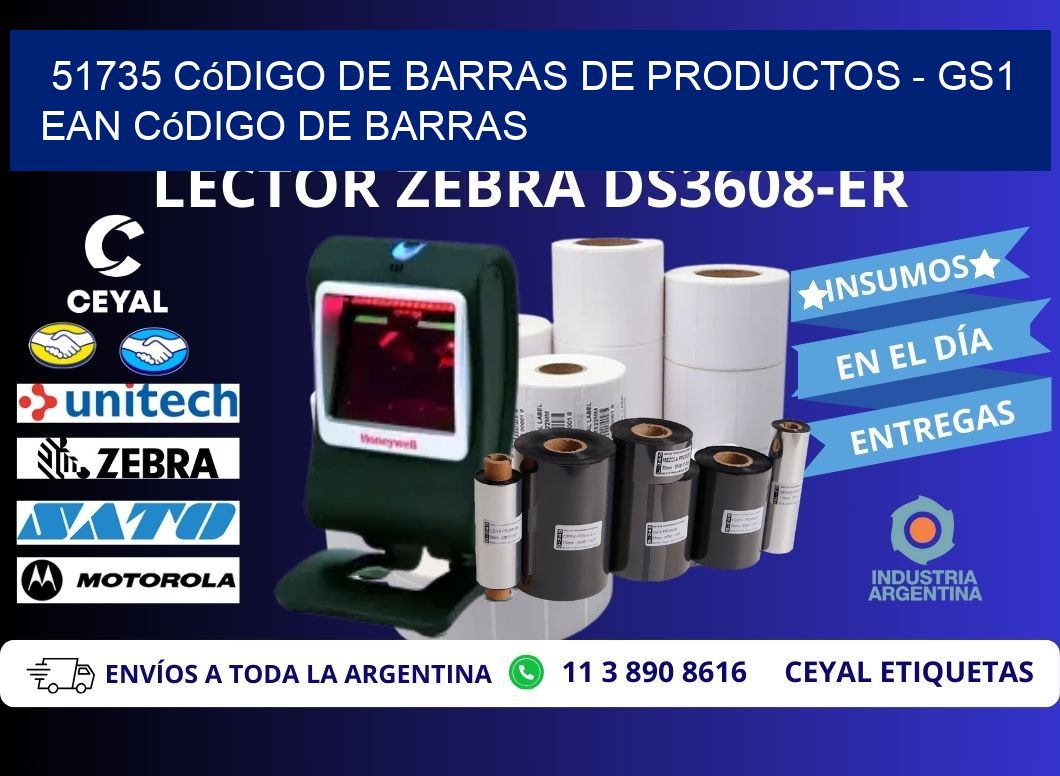 51735 Código de Barras de productos - GS1 ean Código de Barras