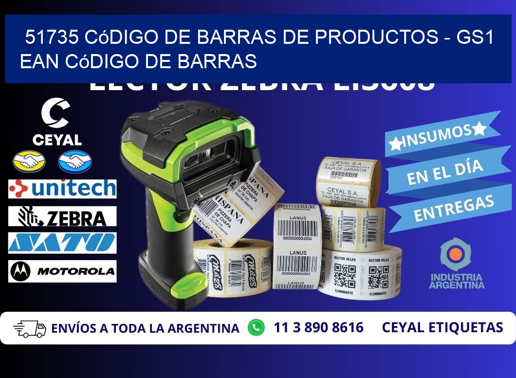 51735 Código de Barras de productos - GS1 ean Código de Barras