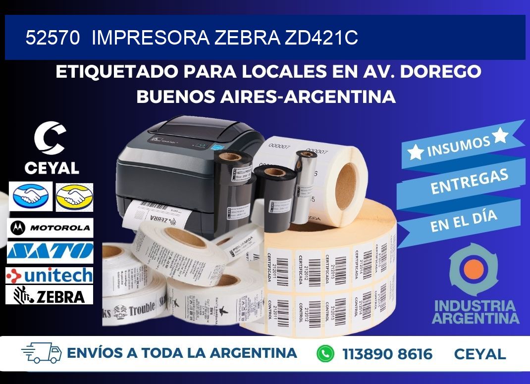 52570 Impresora Zebra zd421c