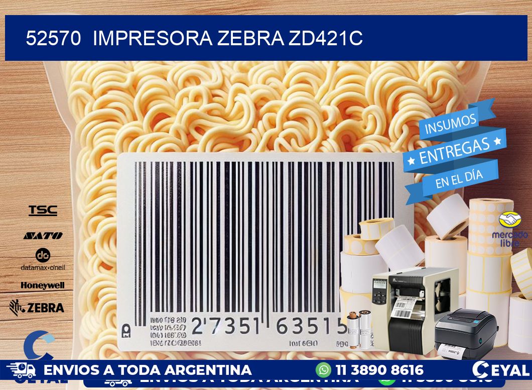 52570 Impresora Zebra zd421c