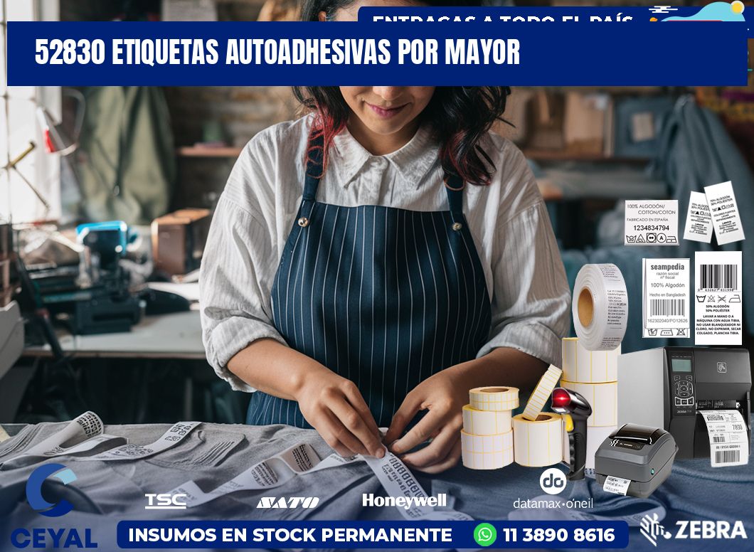 52830 etiquetas autoadhesivas por mayor