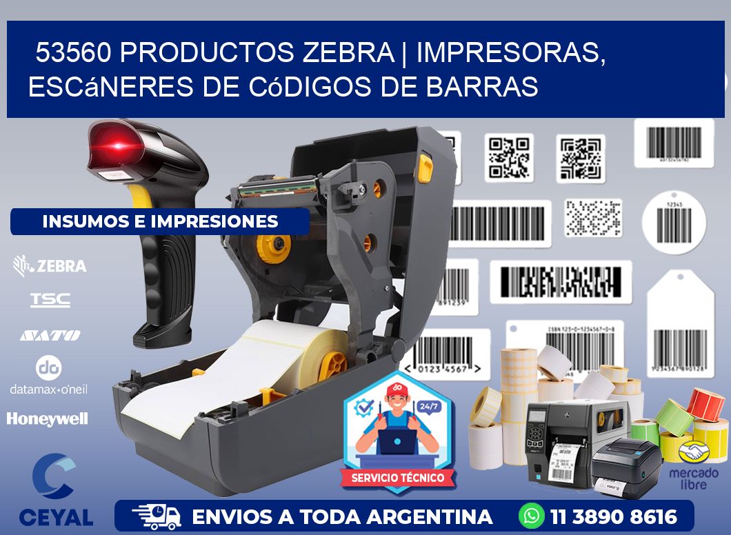 53560 Productos Zebra | Impresoras, escáneres de códigos de barras