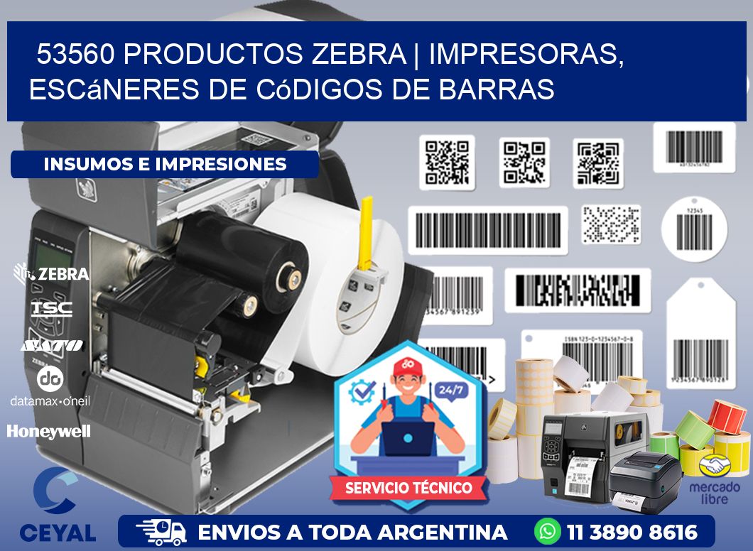 53560 Productos Zebra | Impresoras, escáneres de códigos de barras