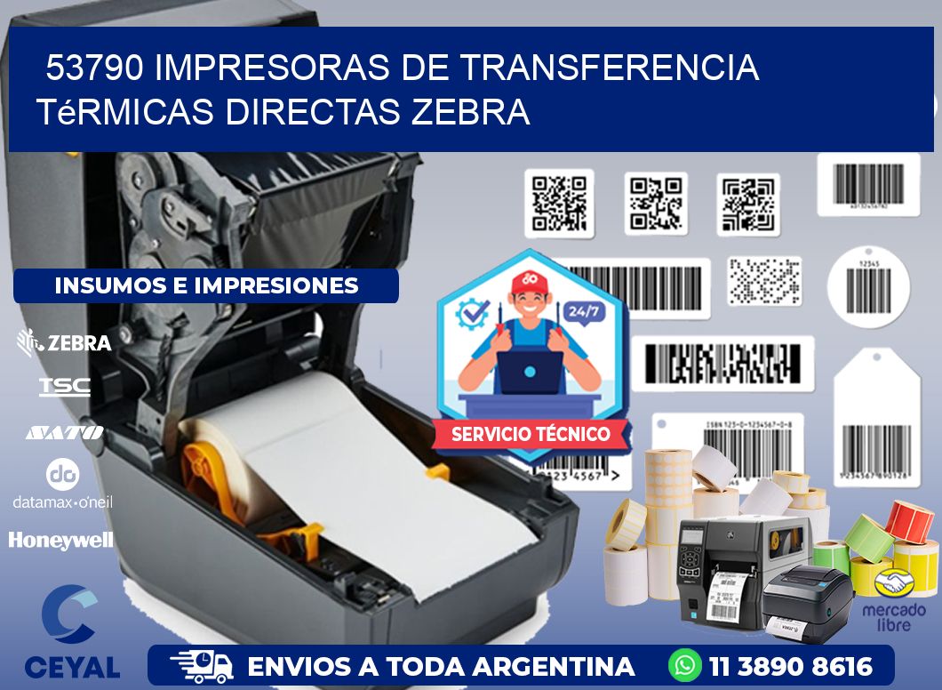 53790 impresoras de Transferencia  térmicas directas zebra