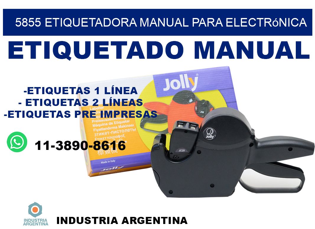 5855 etiquetadora manual para electrónica