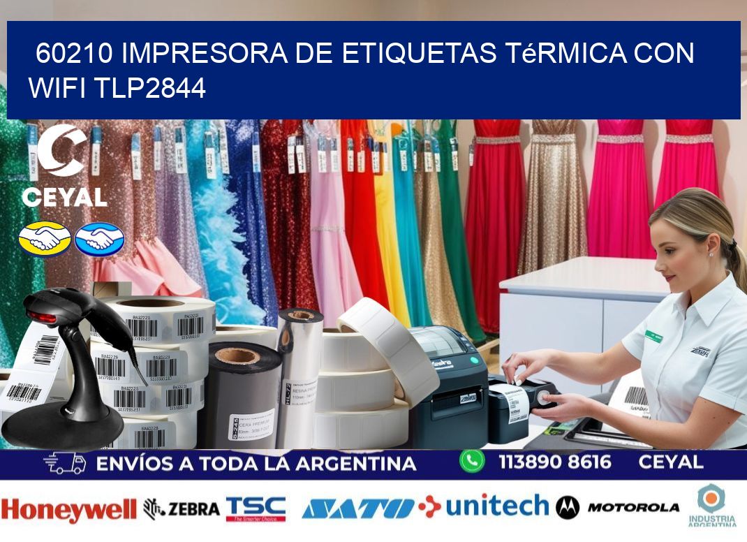 60210 impresora de etiquetas térmica con wifi TLP2844