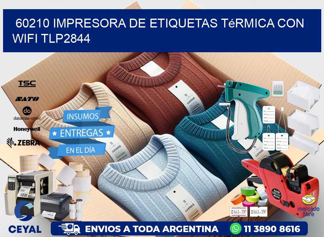 60210 impresora de etiquetas térmica con wifi TLP2844