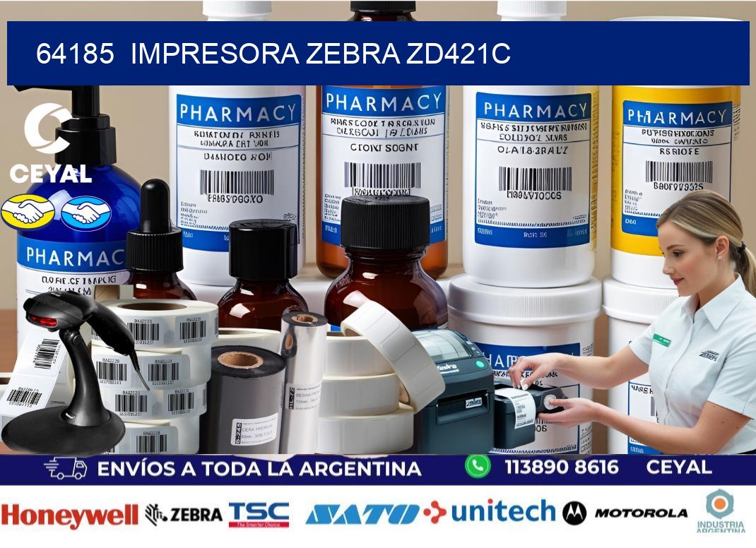 64185  Impresora Zebra zd421c