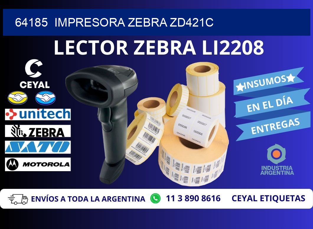 64185  Impresora Zebra zd421c