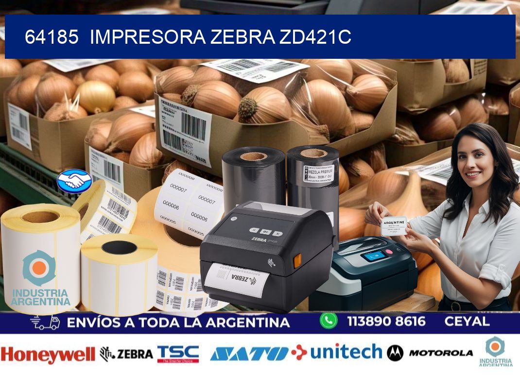 64185  Impresora Zebra zd421c