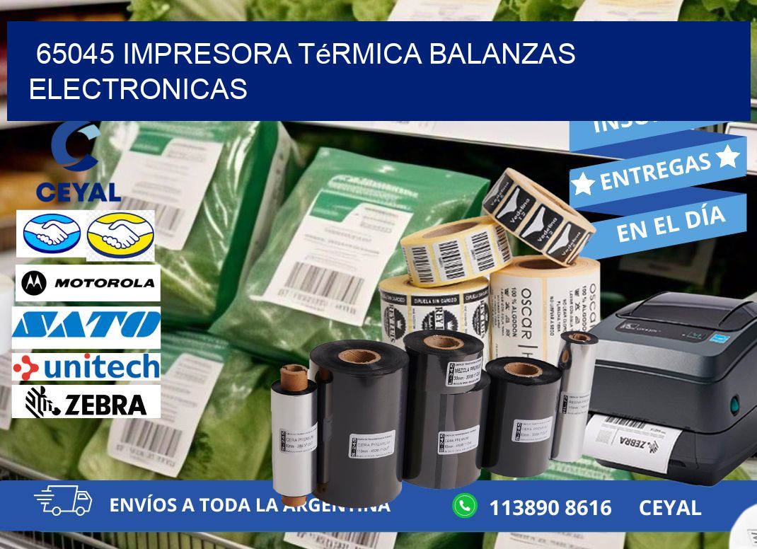 65045 impresora térmica balanzas electronicas