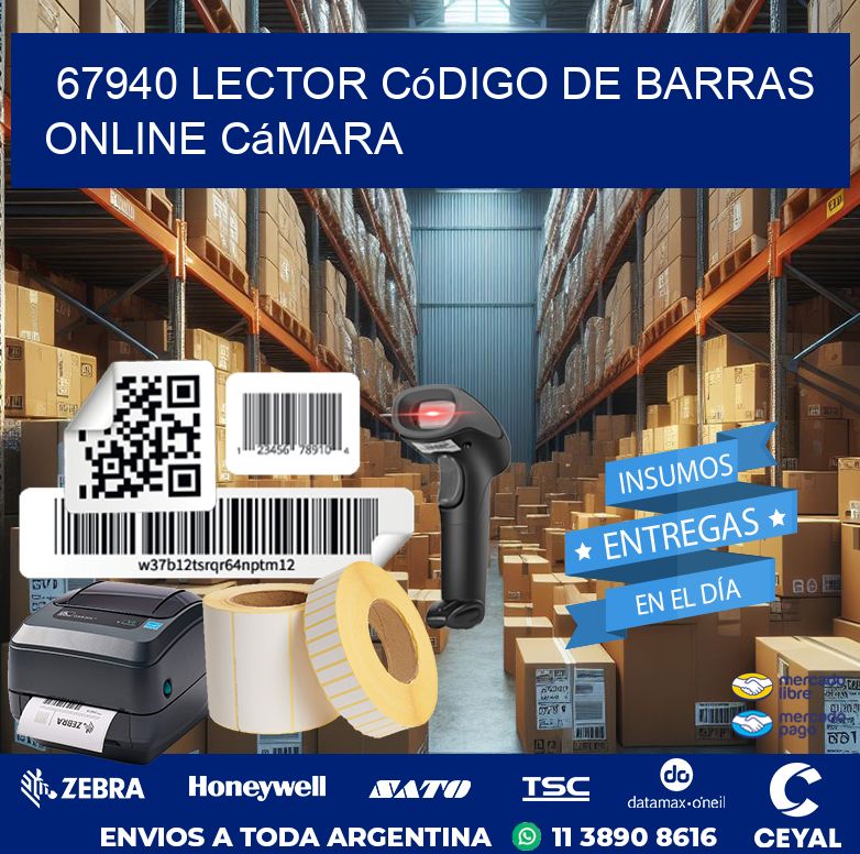 67940 Lector código de barras online cámara