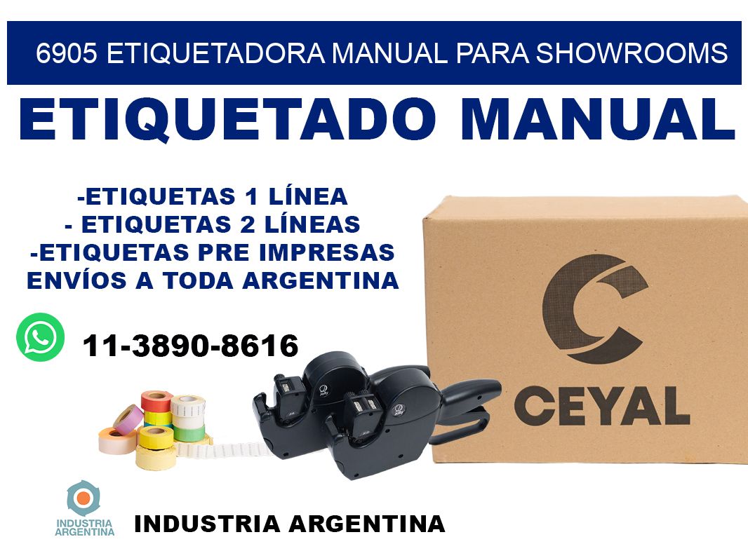6905 etiquetadora manual para showrooms