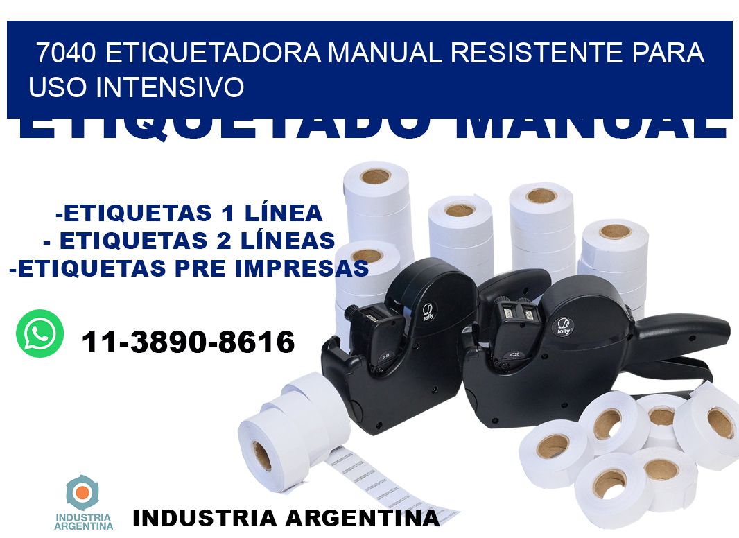 7040 etiquetadora manual resistente para uso intensivo