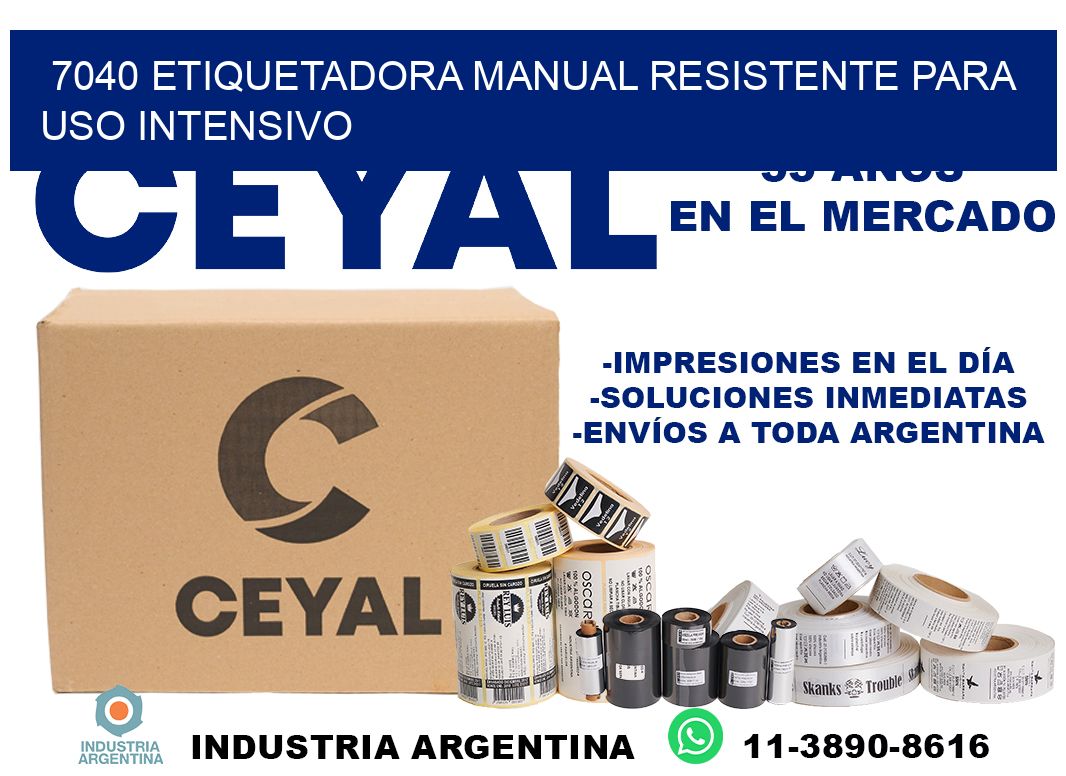 7040 etiquetadora manual resistente para uso intensivo