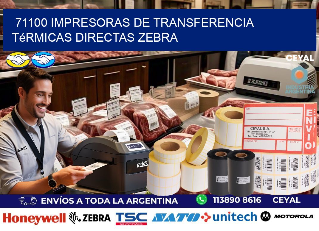 71100 impresoras de Transferencia térmicas directas zebra