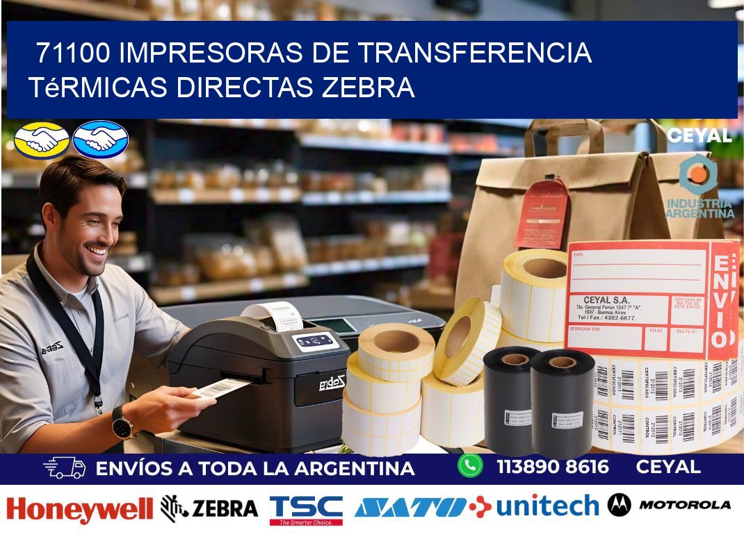 71100 impresoras de Transferencia  térmicas directas zebra