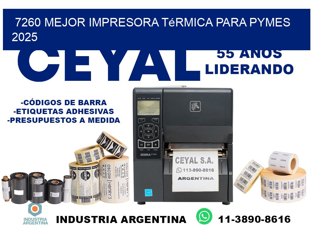 7260 mejor impresora térmica para pymes 2025