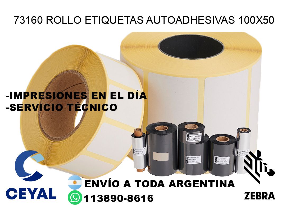 73160 Rollo Etiquetas autoadhesivas 100×50