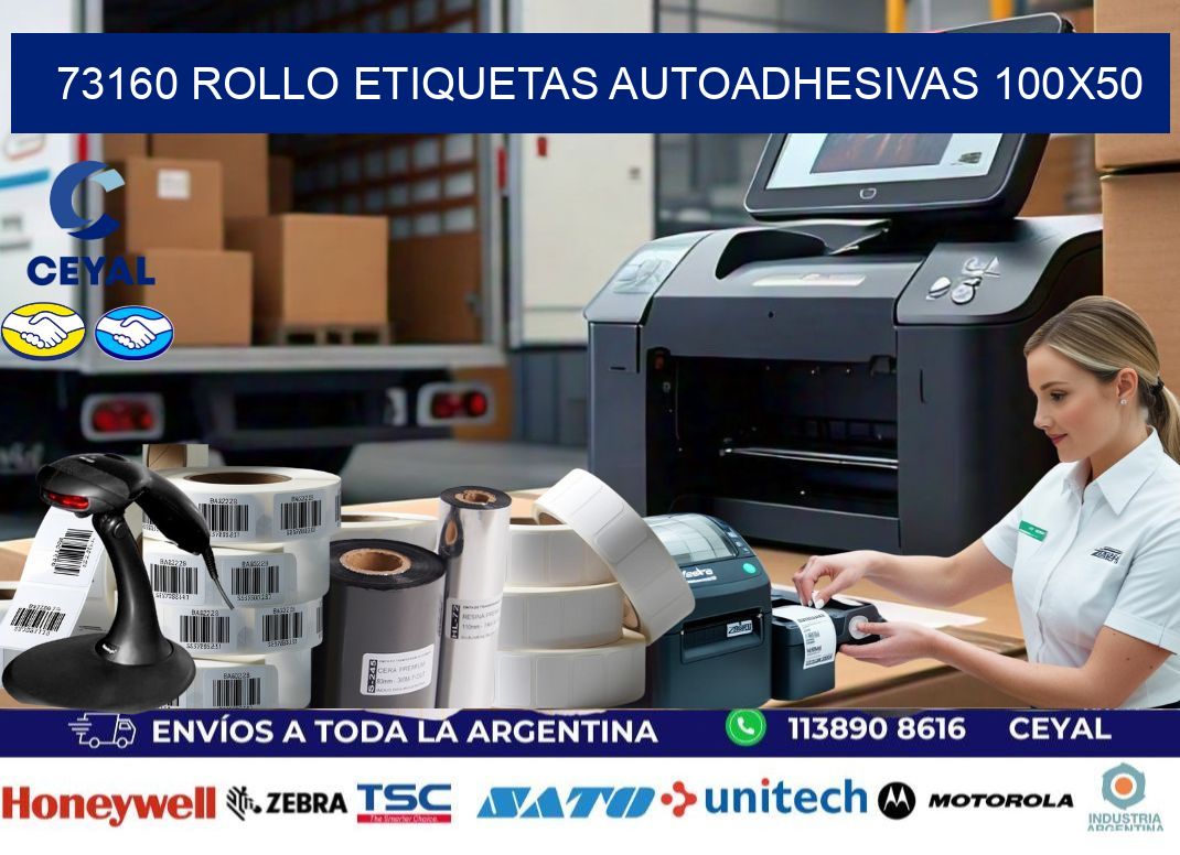 73160 Rollo Etiquetas autoadhesivas 100x50