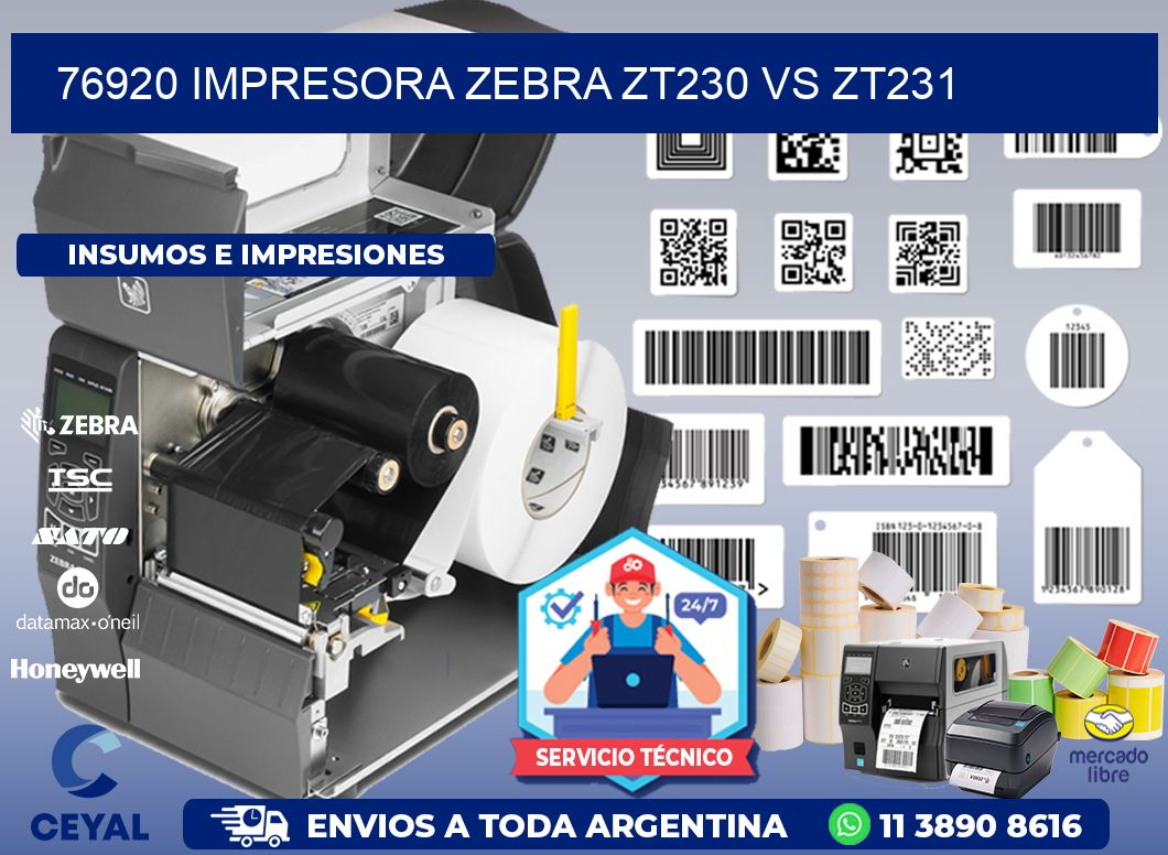 76920 impresora zebra zt230 vs zt231