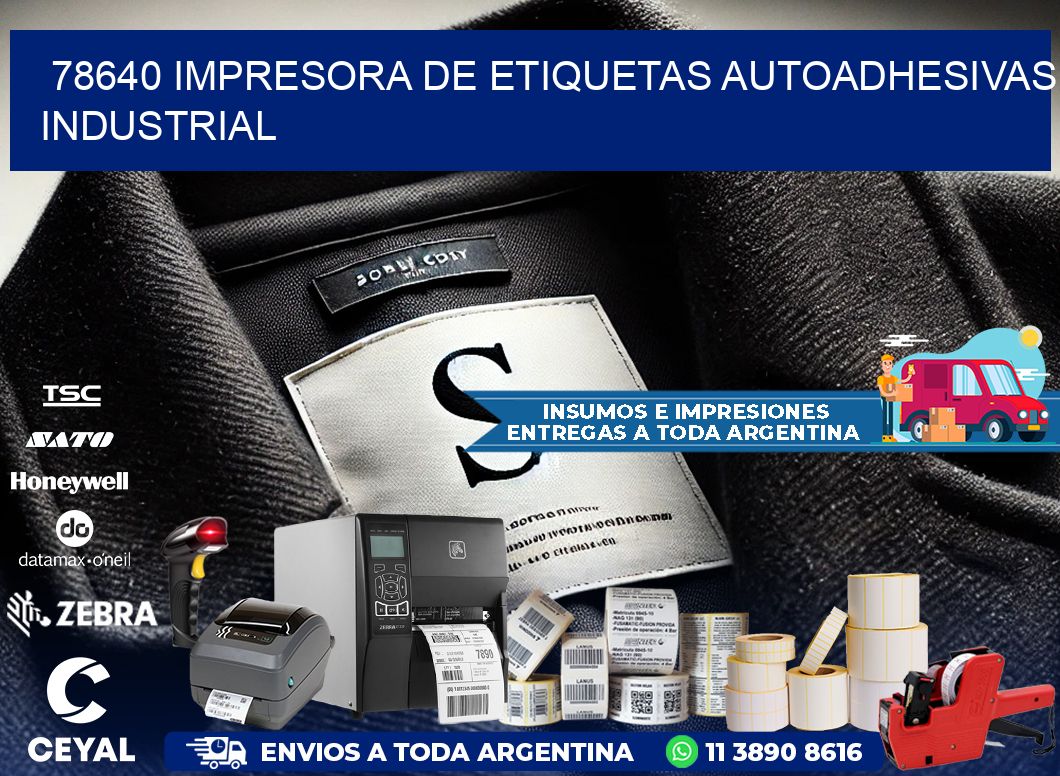 78640 Impresora de etiquetas autoadhesivas industrial