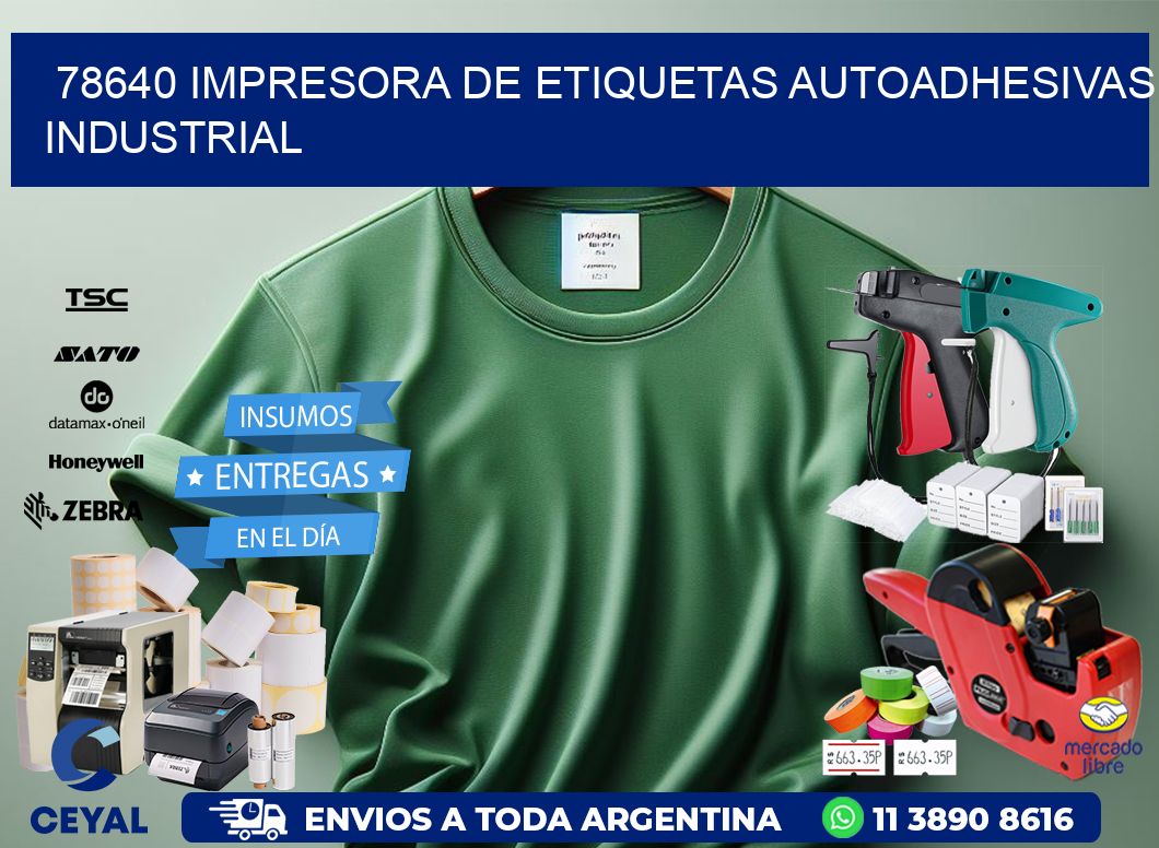 78640 Impresora de etiquetas autoadhesivas industrial