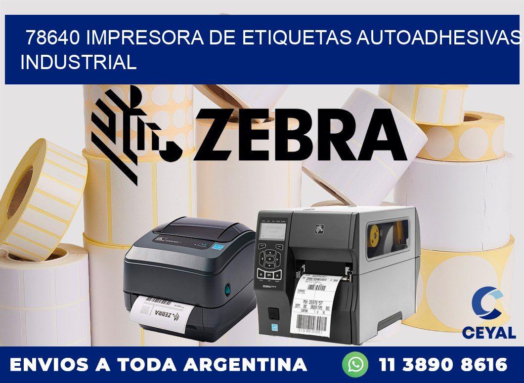 78640 Impresora de etiquetas autoadhesivas industrial