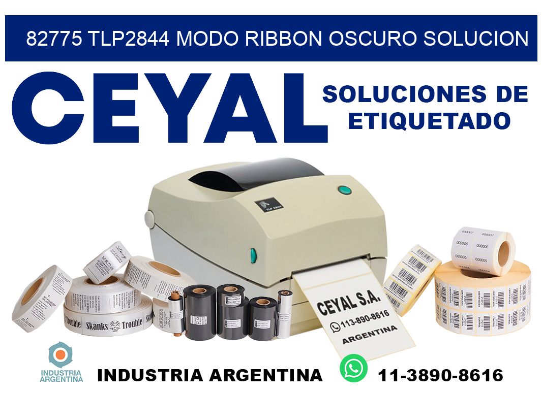 82775 tlp2844 modo ribbon oscuro solucion
