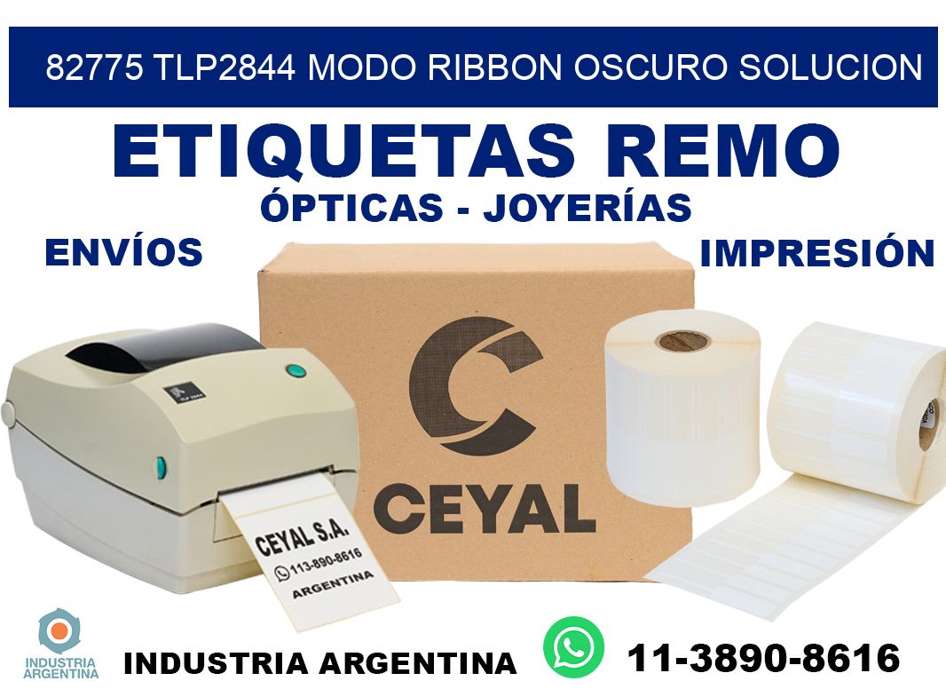 82775 tlp2844 modo ribbon oscuro solucion
