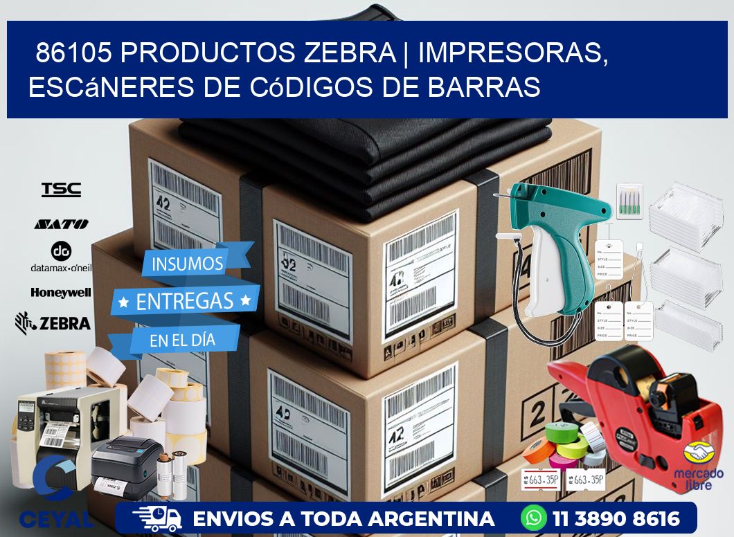 86105 Productos Zebra | Impresoras, escáneres de códigos de barras