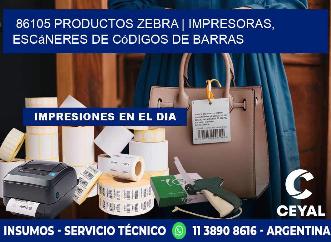 86105 Productos Zebra | Impresoras, escáneres de códigos de barras