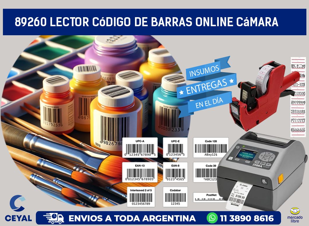 89260 Lector código de barras online cámara