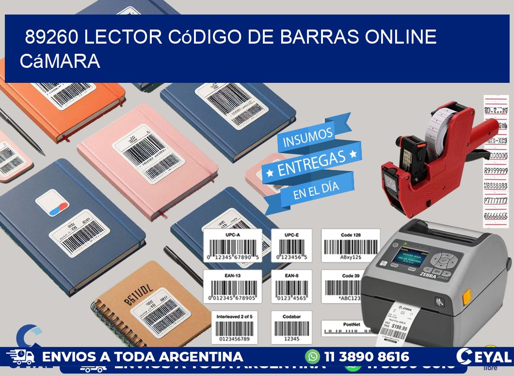 89260 Lector código de barras online cámara