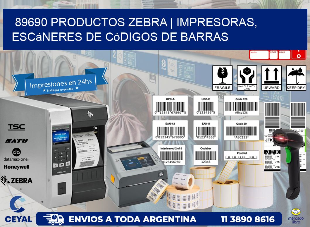89690 Productos Zebra | Impresoras, escáneres de códigos de barras