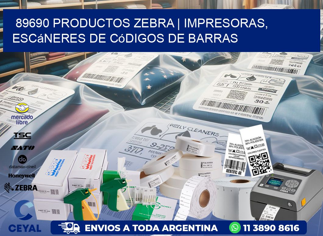 89690 Productos Zebra | Impresoras, escáneres de códigos de barras