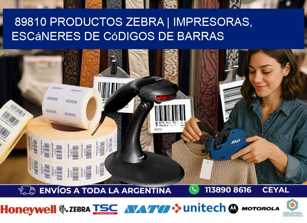 89810 Productos Zebra | Impresoras, escáneres de códigos de barras