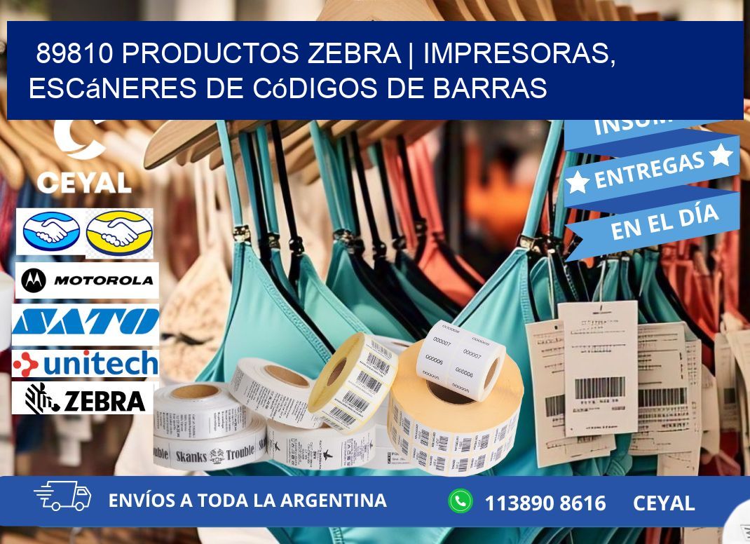 89810 Productos Zebra | Impresoras, escáneres de códigos de barras