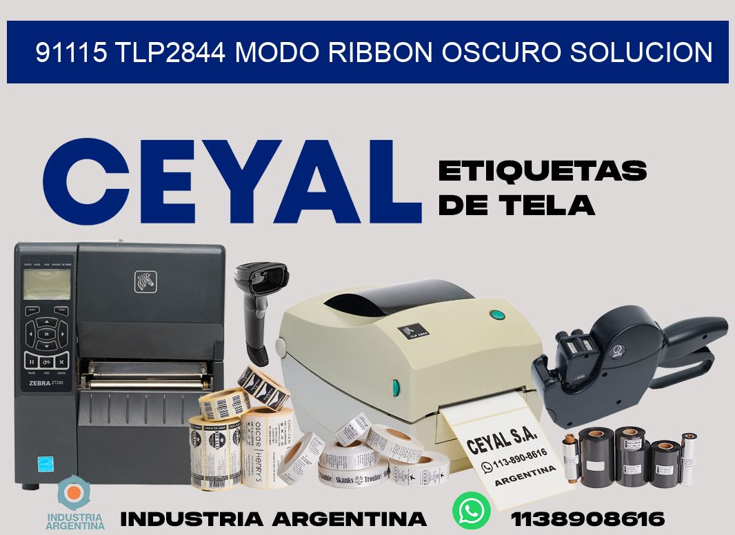 91115 tlp2844 modo ribbon oscuro solucion