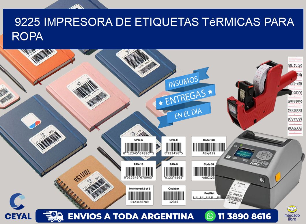 9225 impresora de etiquetas térmicas para ropa