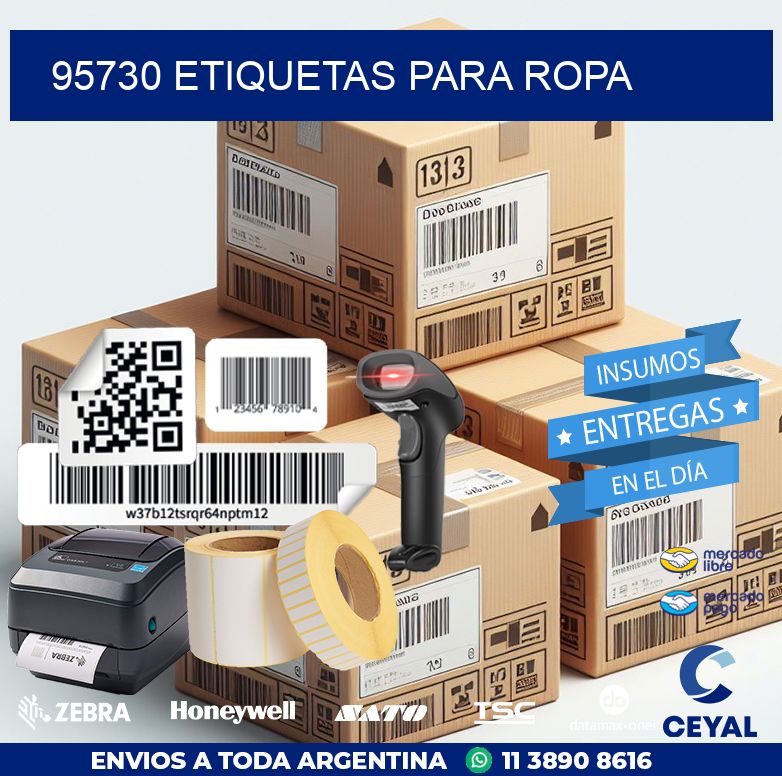 95730 etiquetas para ropa